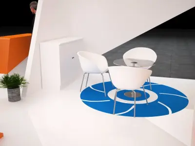 Exhibition Stand 6 m x 6 m 3D model