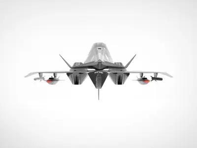 Next Generation Fighter Low-poly 3D model