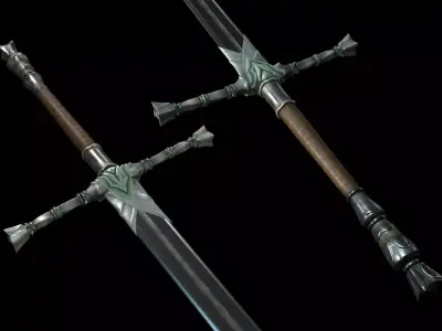 Sword Free low-poly 3D model 25