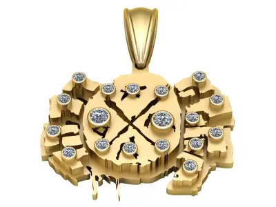  Lucky Cat 3D Pendant 3D print model