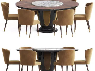 Dinning set chair 3D model