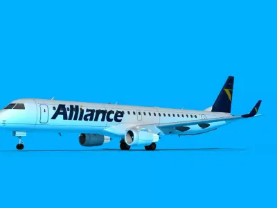 Embraer Emb-190 Alliance 3D model