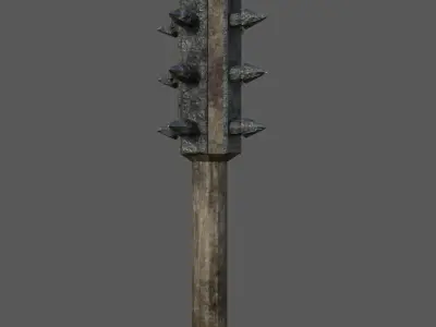 Medieval Mace Low-poly 3D model buy