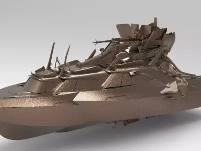 Cruise ship Advanced 3 3D model