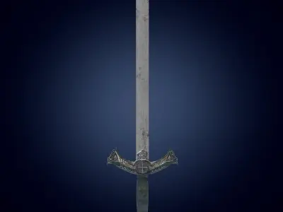 sword Low-poly 3D model 22