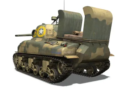 M4A1 Sherman - 16 3D model
