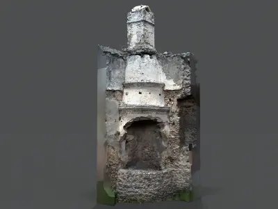 Abandoned House Ruined Part Scan - Bake 01 3D model