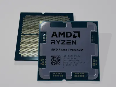 AMD Ryzen 7 9800X3D Realistic PBR 3D Model  3D model
