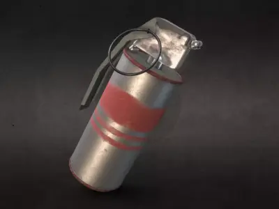 Hand grenade Free low-poly 3D model purchase
