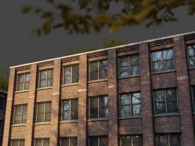 Industrial Building Pack Low-poly 3D model