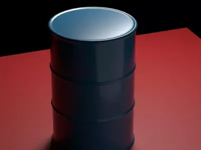 Barrel of oil Free low-poly 3D model