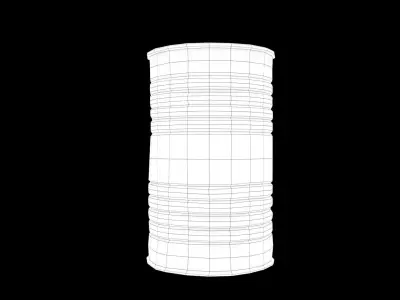 A METAL OIL DRUM FOR GAME-READY ASSET Low-poly 3D model