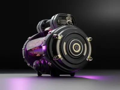 Stylized Pulse Engine animation 3D model 3D model