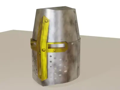 Crusader helmet 3D model purchase