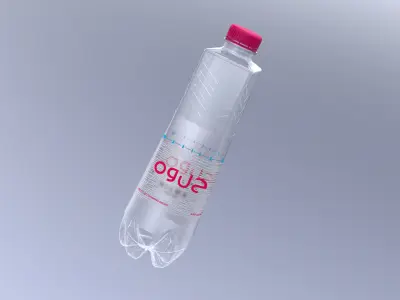 Botttle logo 3D model plastic baverage 3D model 3D model 3D model