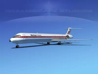 McDonnell Douglas MD80 Martinair 3D model