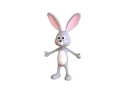 Bunny Rabbit - Rigged Low-poly 3D model
