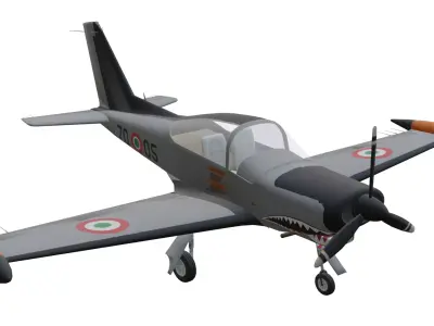 SIAI Marchetti SF260 Low-poly 3D model