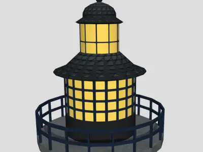 Lighthouse - Low-poly PBR Model Low-poly 3D model purchase