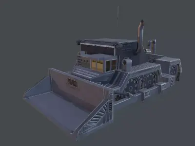 Dozer Truck Low-poly 3D model