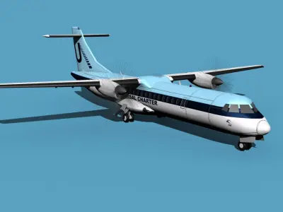 ATR  ATR-72-600 Universal Charter 3D model