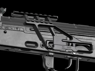 AK - Mount - Rs Low-poly 3D model