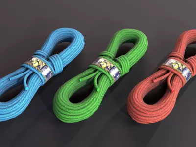 Paracord Low-poly 3D model
