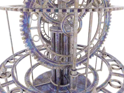 Gear Clock 3D model