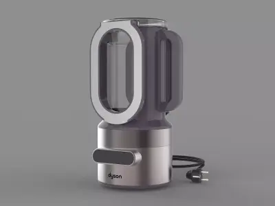 Dyson Style Concept Kettle  Futuristic Kitchen Appliance 3D model