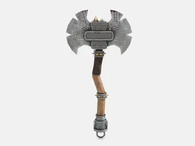 Troll  Axe Low-poly 3D model
