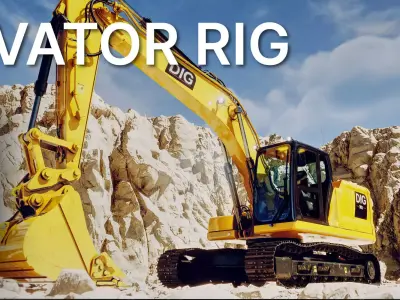 Excavator Rig 3D model