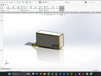 Classic Zippo Lighter 3D Model High Precision Design 3D model