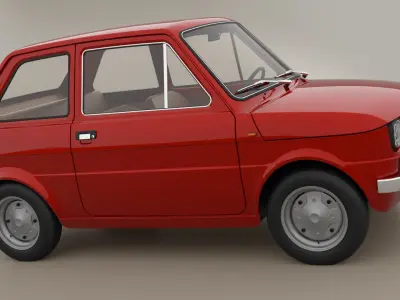 Fiat 126 1974 3D model