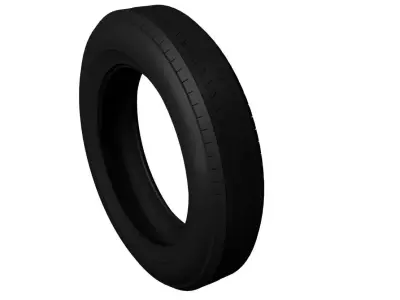 Low poly car tire 3D model