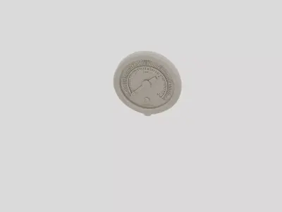 Industrial Factory Pressure Gauge Housing for 3D print 3D model