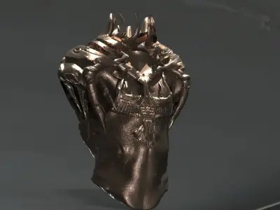 clawed armour chest piece 3D model