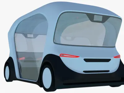 Bosch driverless minibus 3D model