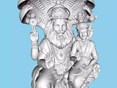 Misba statue of hindu god on app Free 3D model