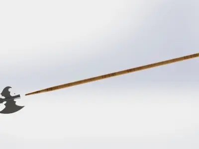 WG 7011 - Swiss halberd Low-poly 3D model