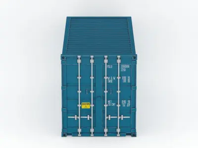 Generic Container 20ft PBR Realistic 3D model