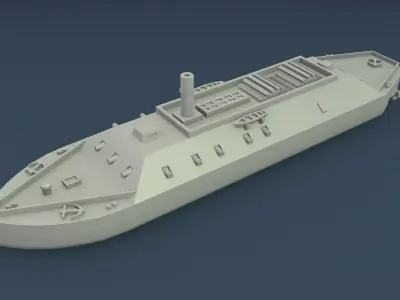 CSS LOUISIANA 1862 3D print model
