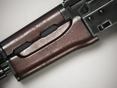 AKS-74U Low-poly 3D model