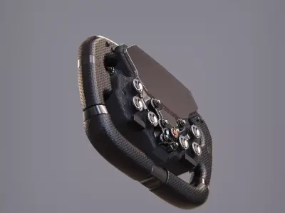 steering wheel auto motor tuning formule  3D model