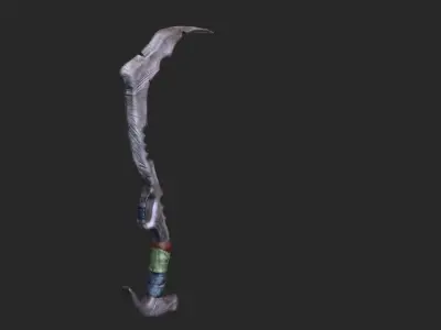 Machete Mid Poly Low-poly 3D model
