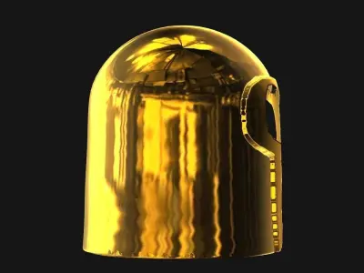 Basic Spartan Helmet Low-poly 3D model