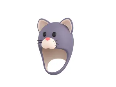 Pack002 Animal Hat Pack 3D model