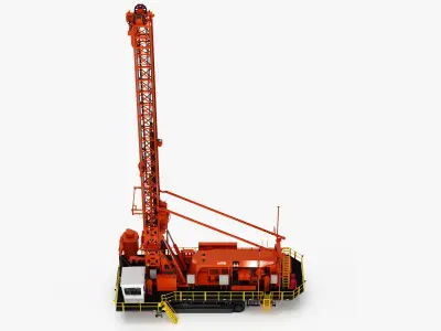 Rotary Blasthole Drill Rig DR416i 3D model
