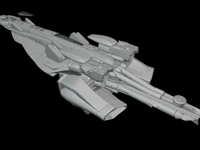 Legend of the Galactic Heroes  - Beowulf Ship 3D print model