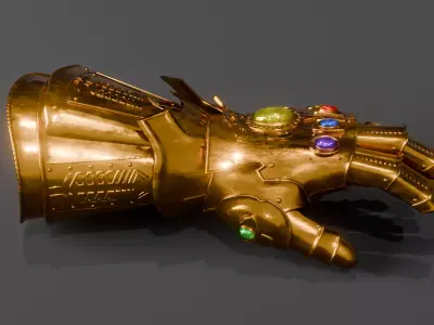 Infinity Gauntlet Cinematic 3D Fan Model  Blender   3D model