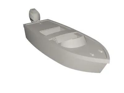 Boat concept 3D model